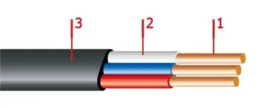 Кабель ВВГ-П 3х4